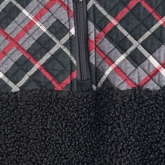 Vera Bradley Teddy Fleece Pullover Fireplace Plaid size 2XL - Picture 9 of 13
